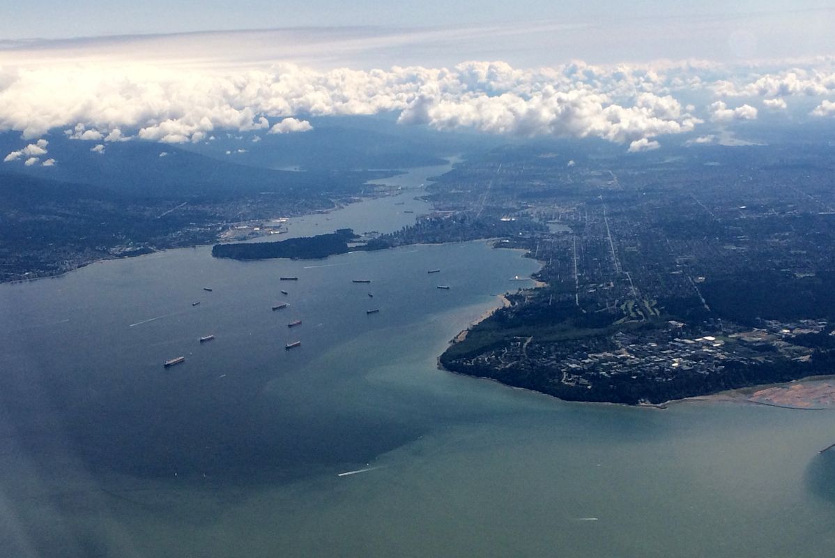 07 West Vancouver, Stanley Park And Downtown Vancouver From Airplane